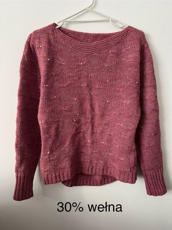 Sweter z Wełną M/L