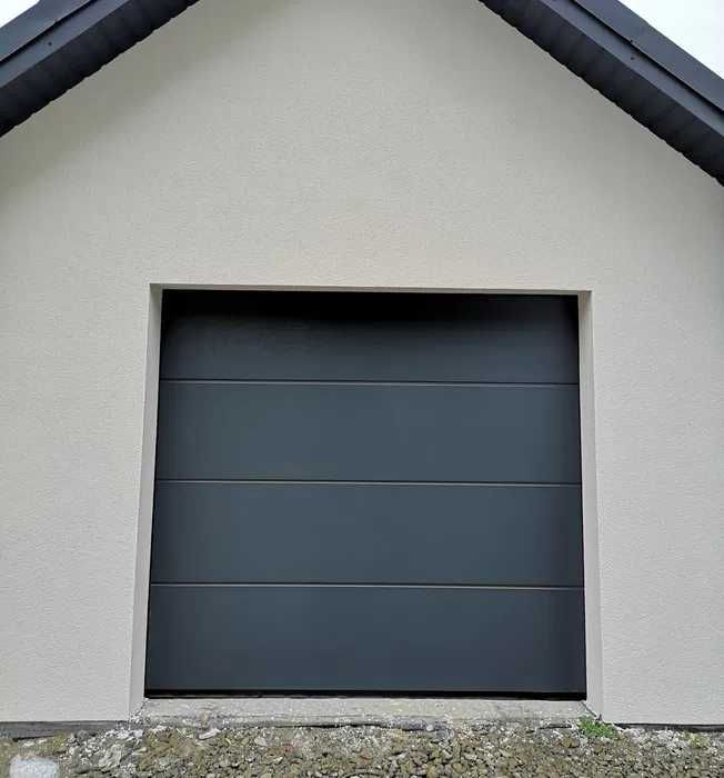 Brama garażowa 2750x2500 antracyt braz srebrna segmentowa ocieplana
