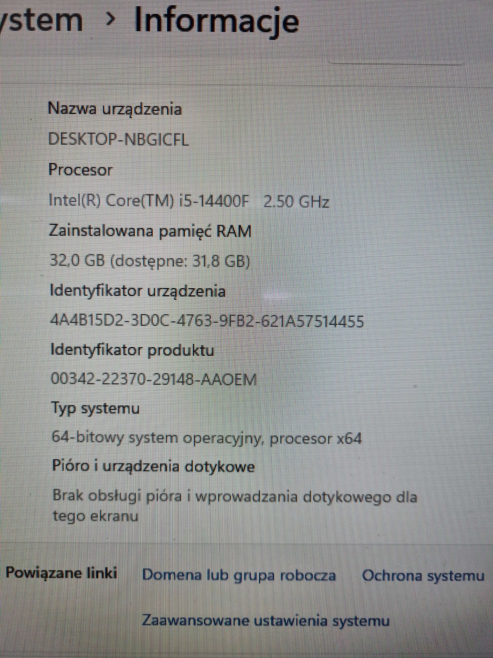 Komputer Stacjonarny Predator Orion 3000 I5-14GEN 32GB 1TB RTX 4060TI