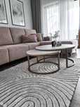 Bezowy nowoczesny dywan 3D do salonu elle decor 120 70 pluszowy