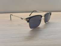 HIT Nowe Męskie Okulary Rayban Czarne Złote Przeciwsłoneczne UV400
