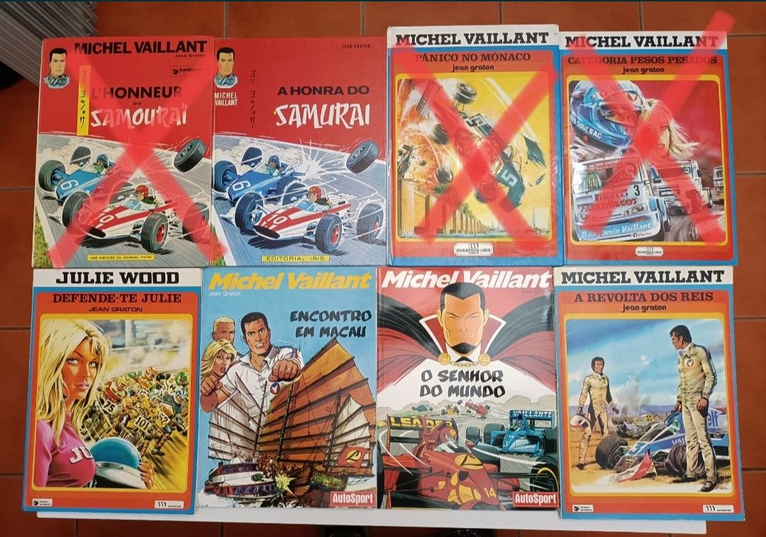 72 Livros Michel Vaillant desde 1977 de Coleções e Editoras diferente