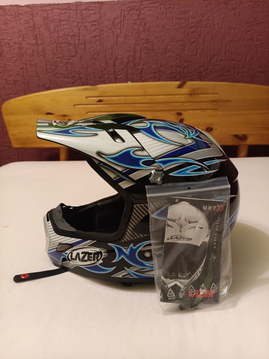 Kask fullface enduro Lazer MX7 Cobra roz.M