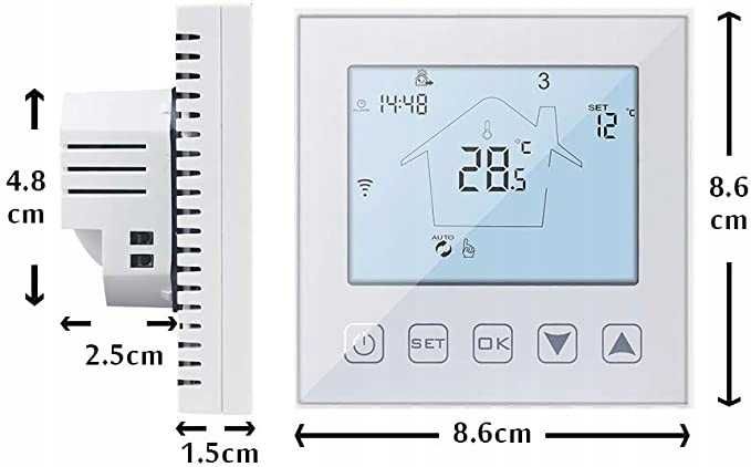 Inteligentny termostat Ogrzewanie podłogowe WiFi sonda-KETOTEK F0155A