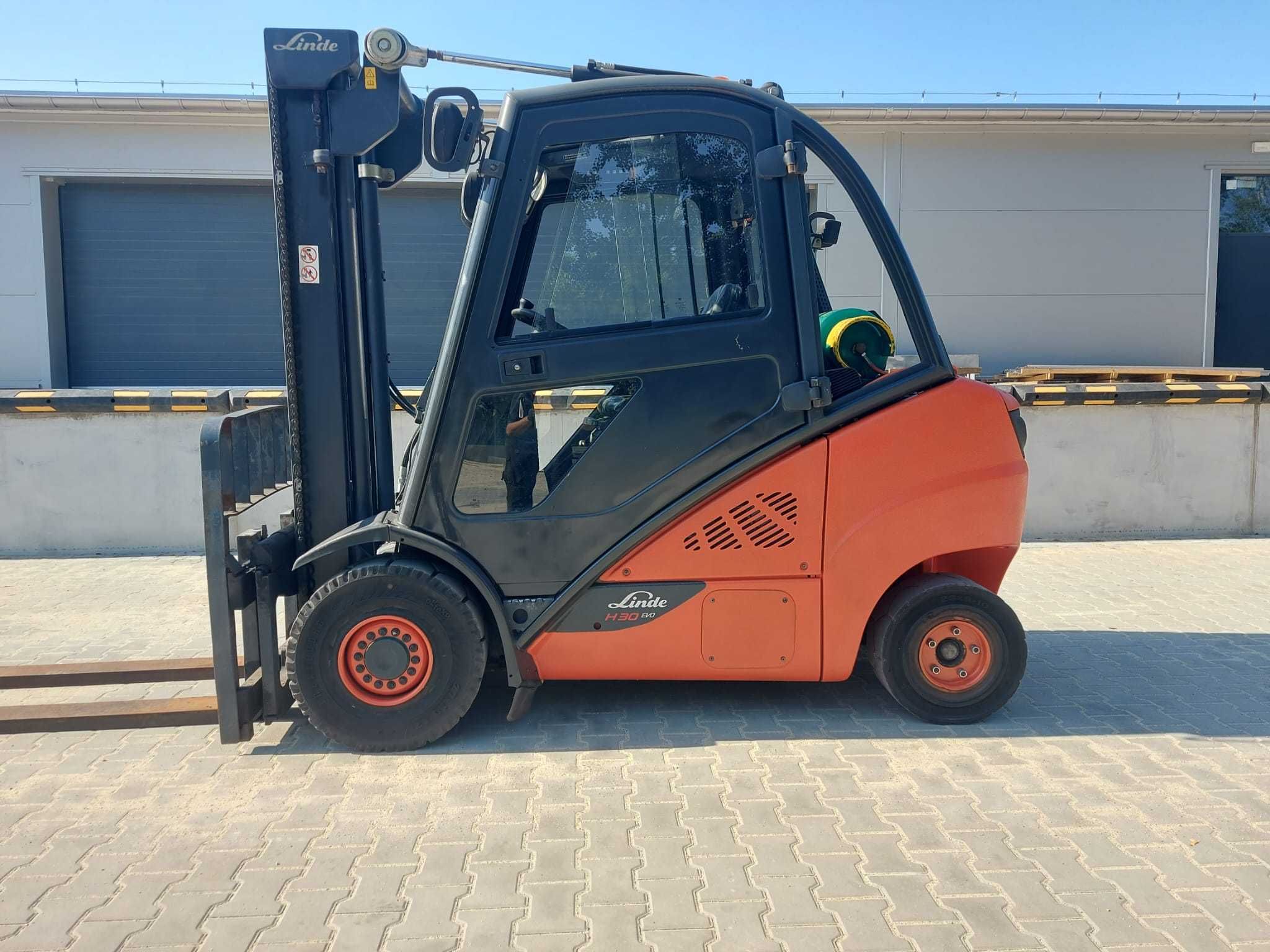 Wózek widłowy Linde H30T-02 KABINA długie widły