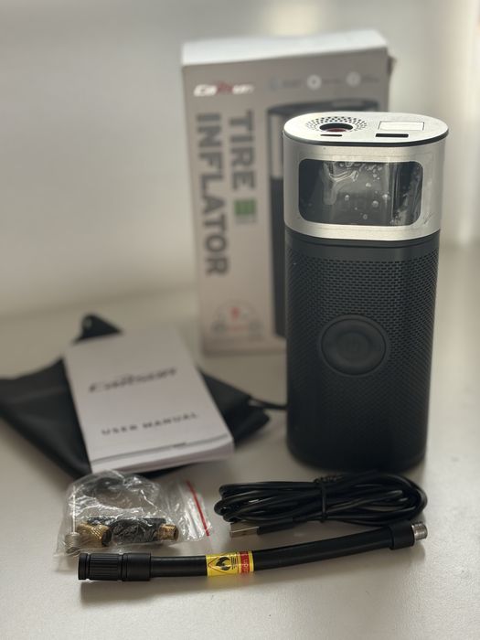 Przenośny kompresor CARSUN Tire Inflator z wyświetlaczem LED