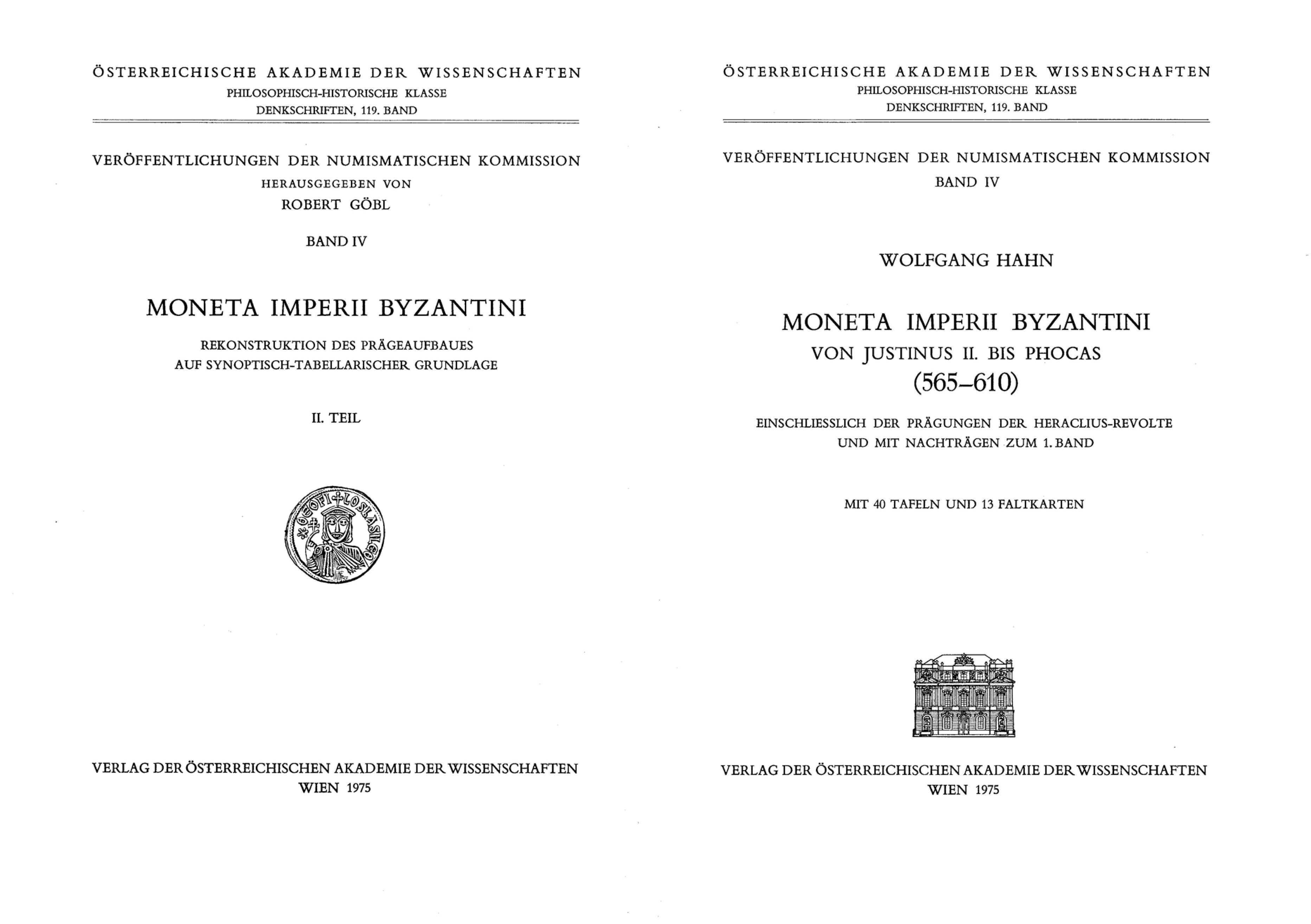 Moneta Imperii Byzantini - Wolfgang Hahn - Band 2
