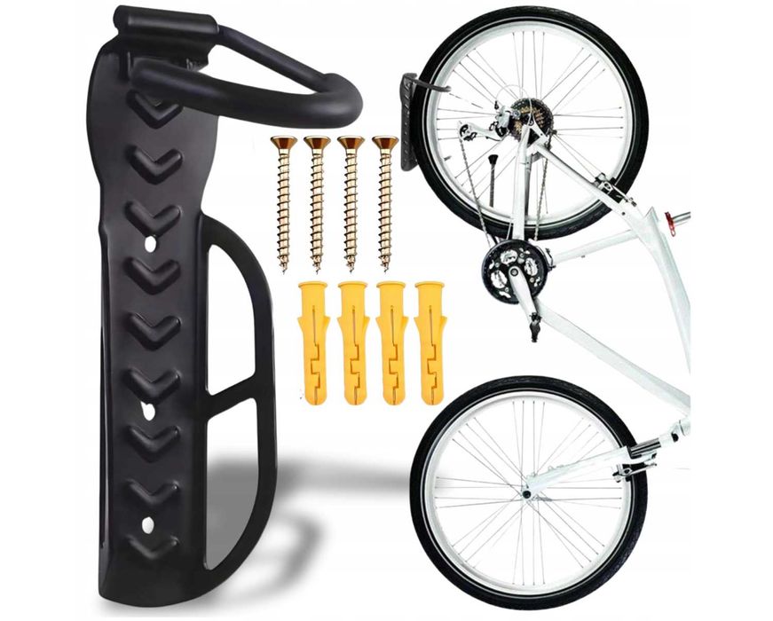 Wieszak na Rower Ścianę Uchwyt Rowerowy Hak Ścienny Solidny Mocny 30kg