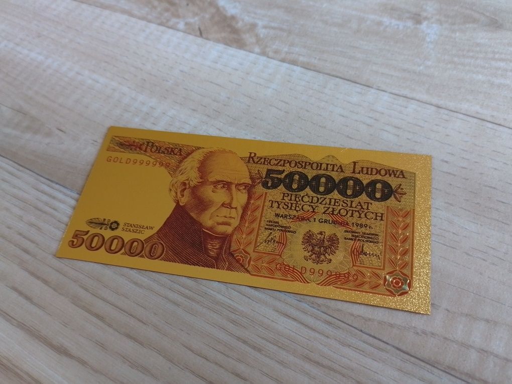 50.000 zł PRL w złocie. Piękny.