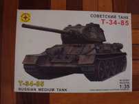 Сборная модель советского танка Т-34-85 1:35 полный комплект, Моделист