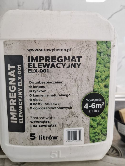 Impregnat elewacyjny, beton