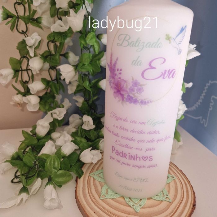 Velas com gravação personalizada