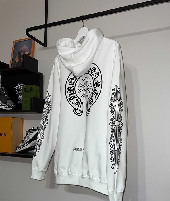 Худі Chrome Hearts білого кольору