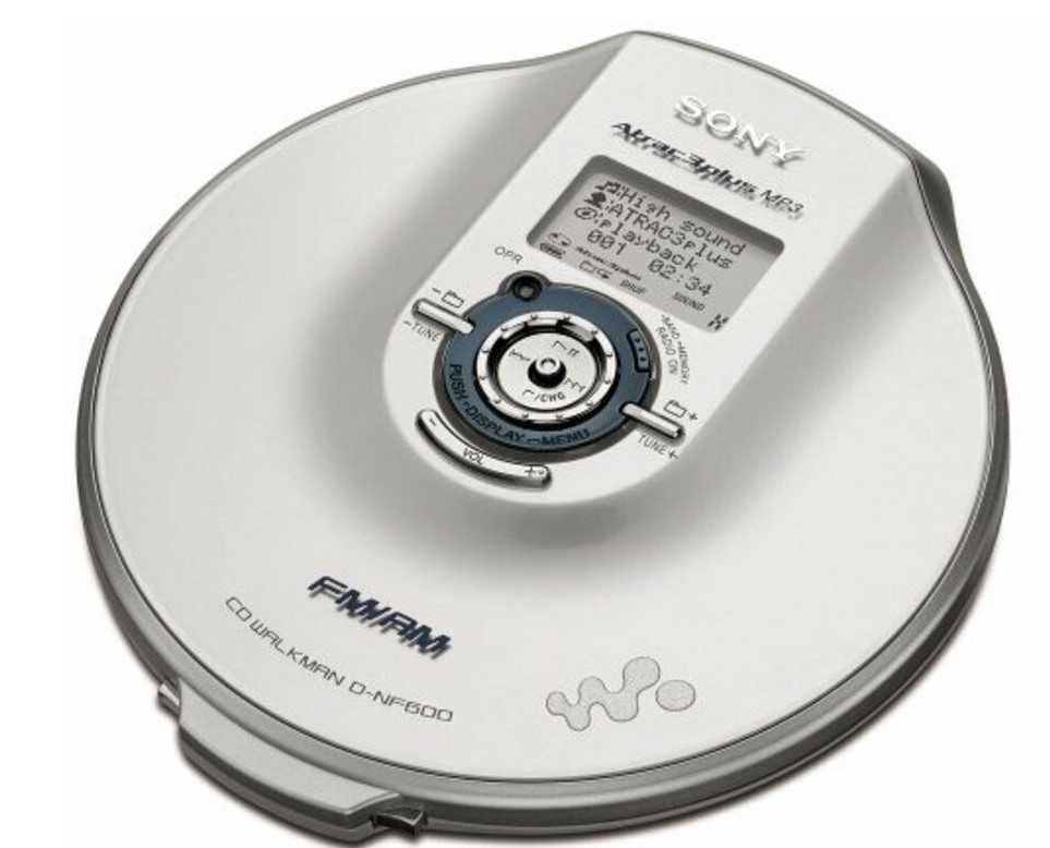 Sony ATRAC D-NF600 MP3 AM/FM Weather Walkman Портативний програвач CD