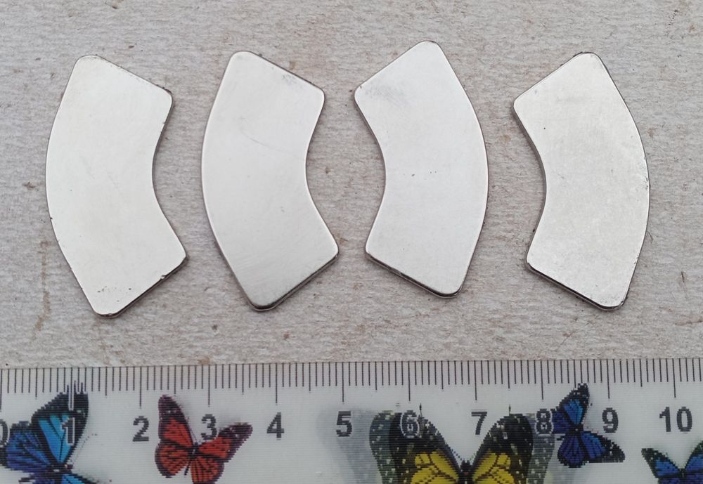 Лот 4 шт неодимовый магнит 41х16х1,8 мм