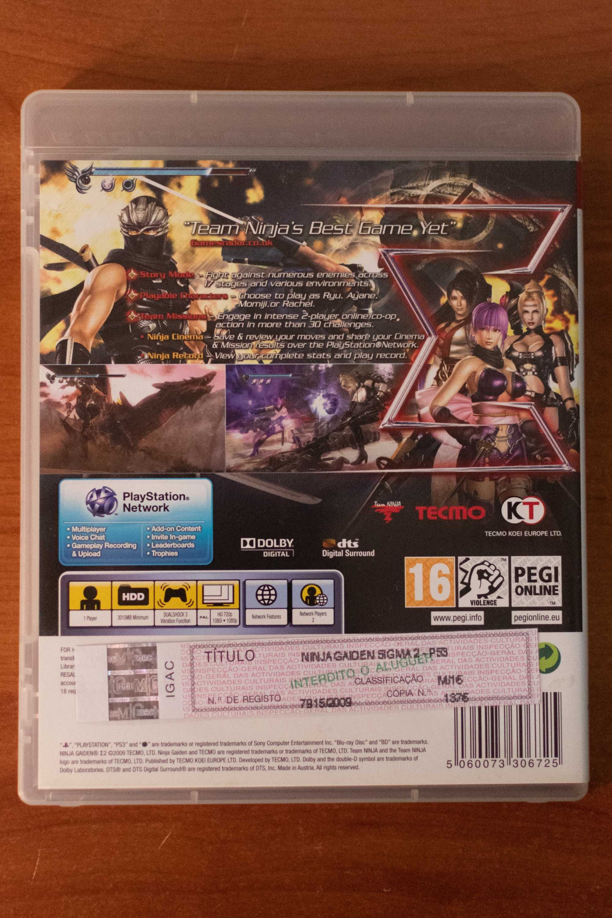Ninja Gaiden Sigma 2 (PlayStation 3)