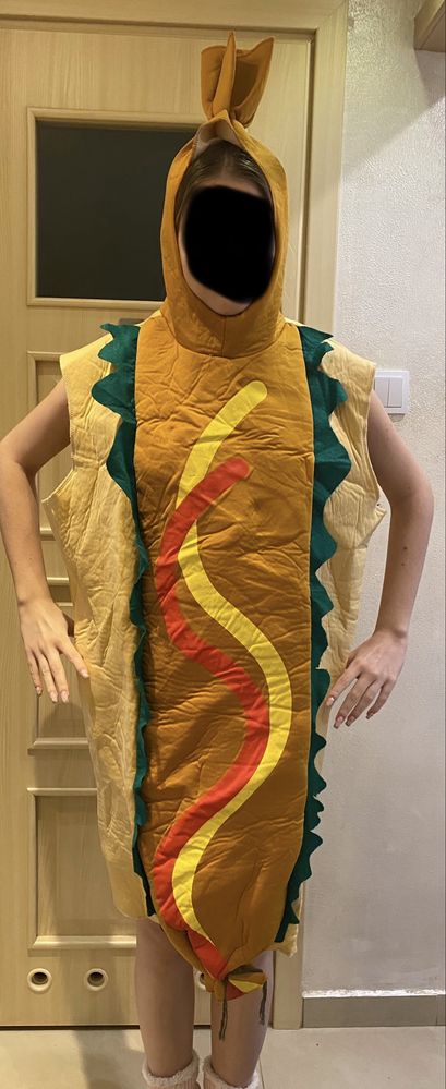 Strój przebranie karnawałowe hot doga