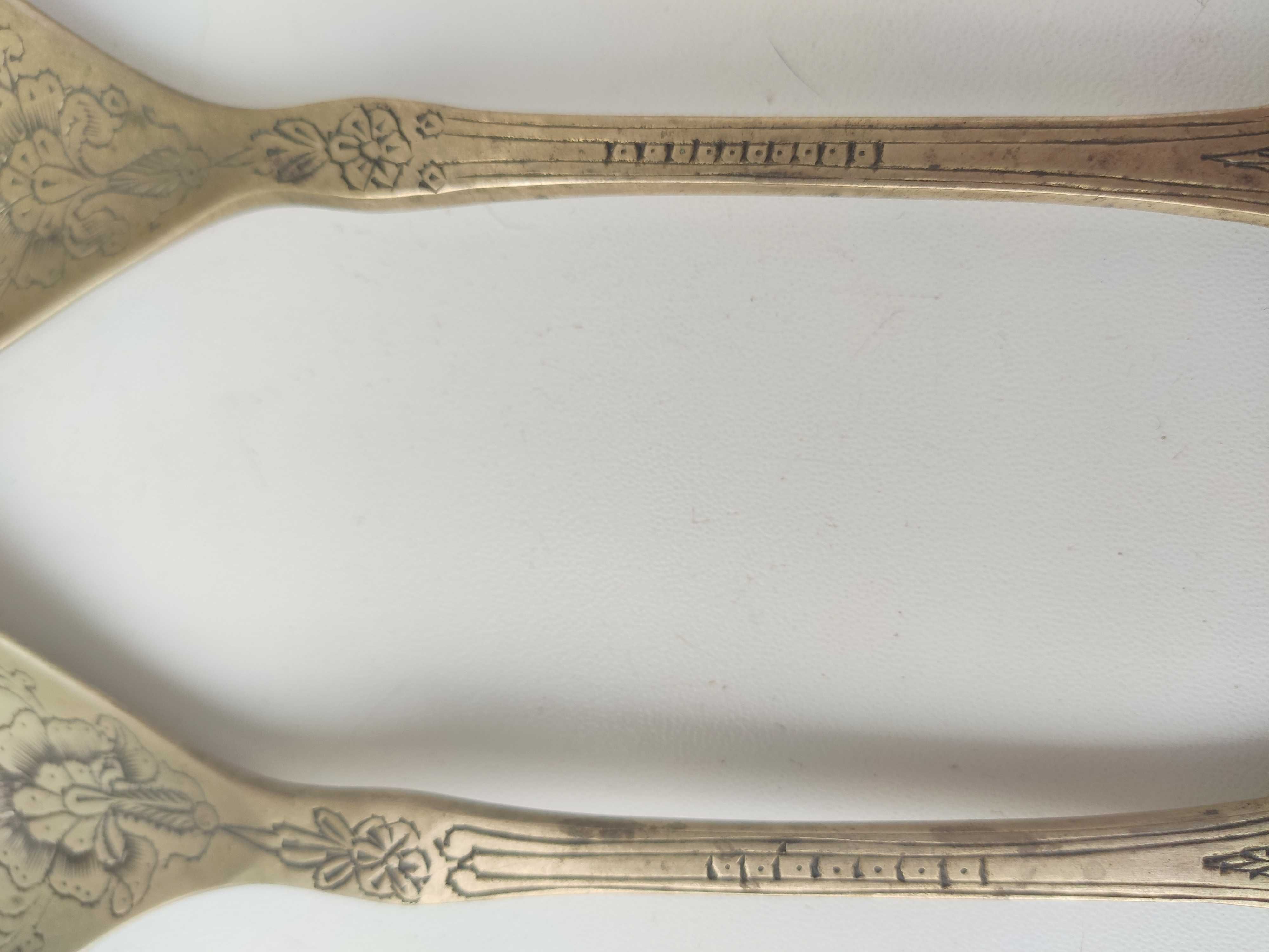 Продам антик ложки (2 шт) латунные для салата, к.19 ст. (Киев)