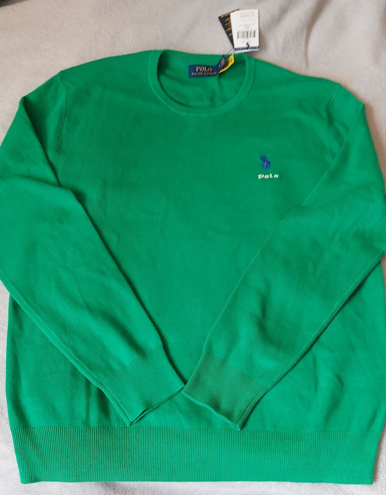 Sweter zielony męski