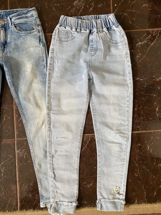 Джинси на дівчинку 6-7, 8-9 років сині блакитні