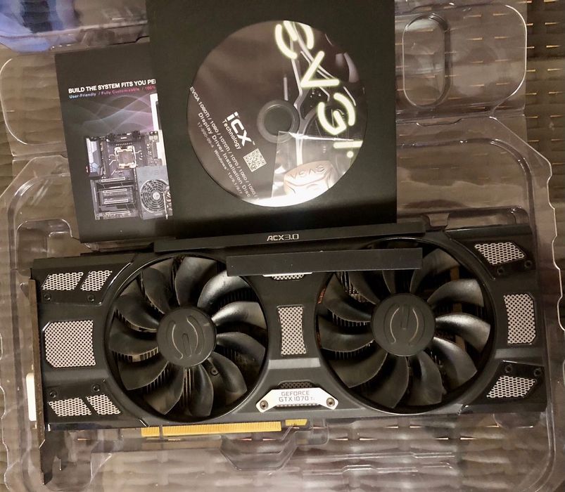 Видеокарта EVGA GTX 1070 8Gb TI ( Київ, без пересилки)