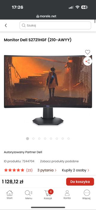Monitor Dell S2721HGF (210-AWYY)