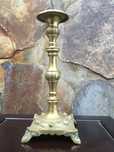 Castiçal judaico bronze séc XIX 21 cm altura