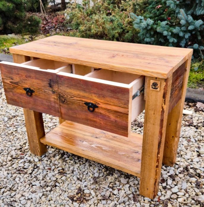 Szafka pod umywalkę, komoda, konsola, stare drewno, loft, rustykalna,