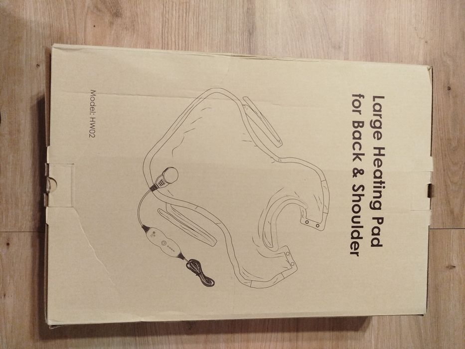 Duża poduszka grzewcza na plecy ramiona