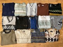 Zestaw bulk paka vintage retro swetrów sweter