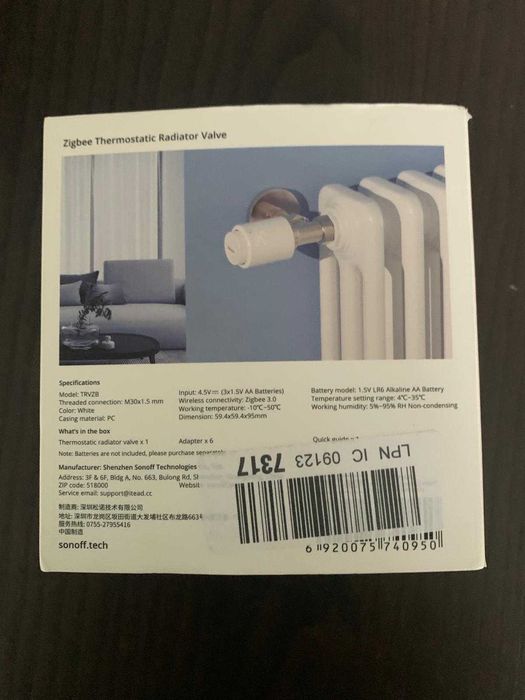 Regulador de temperatura radiores com ecrã LED