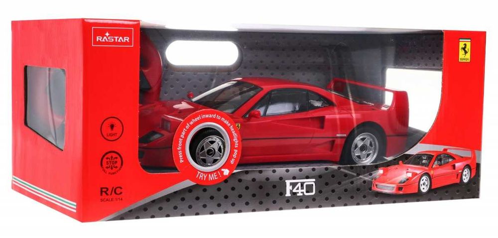 Ferrari F40 RASTAR model 1:14 RC auto + pilot 2,4 GHz ZRC.78700.CR