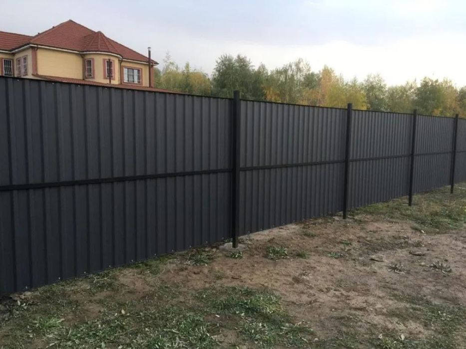 Забори з профнастилу,зварювальні роботи,навеси