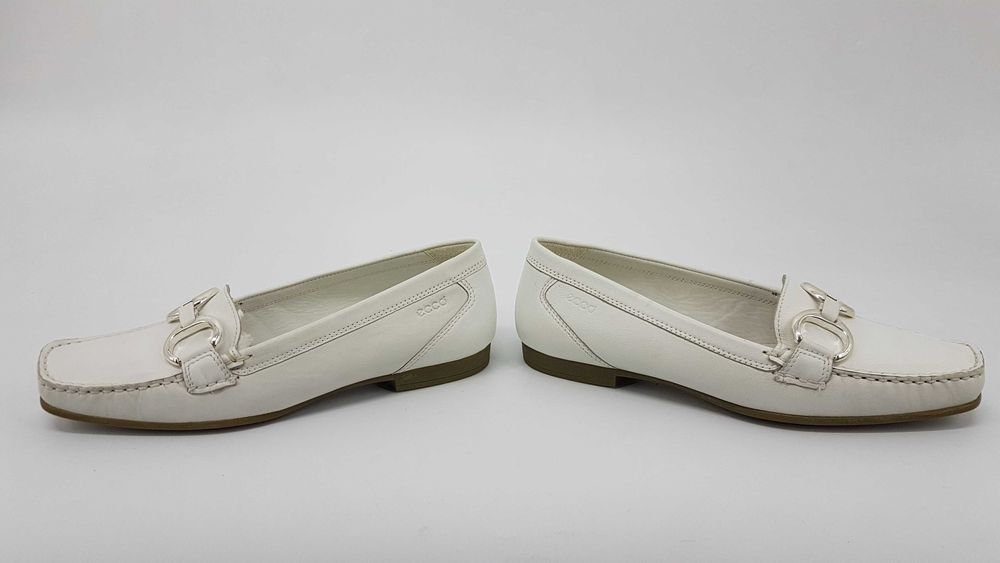 Шкіряні мокасини туфлі Ecco eur-39 устілка 26 см на стопу 25 см