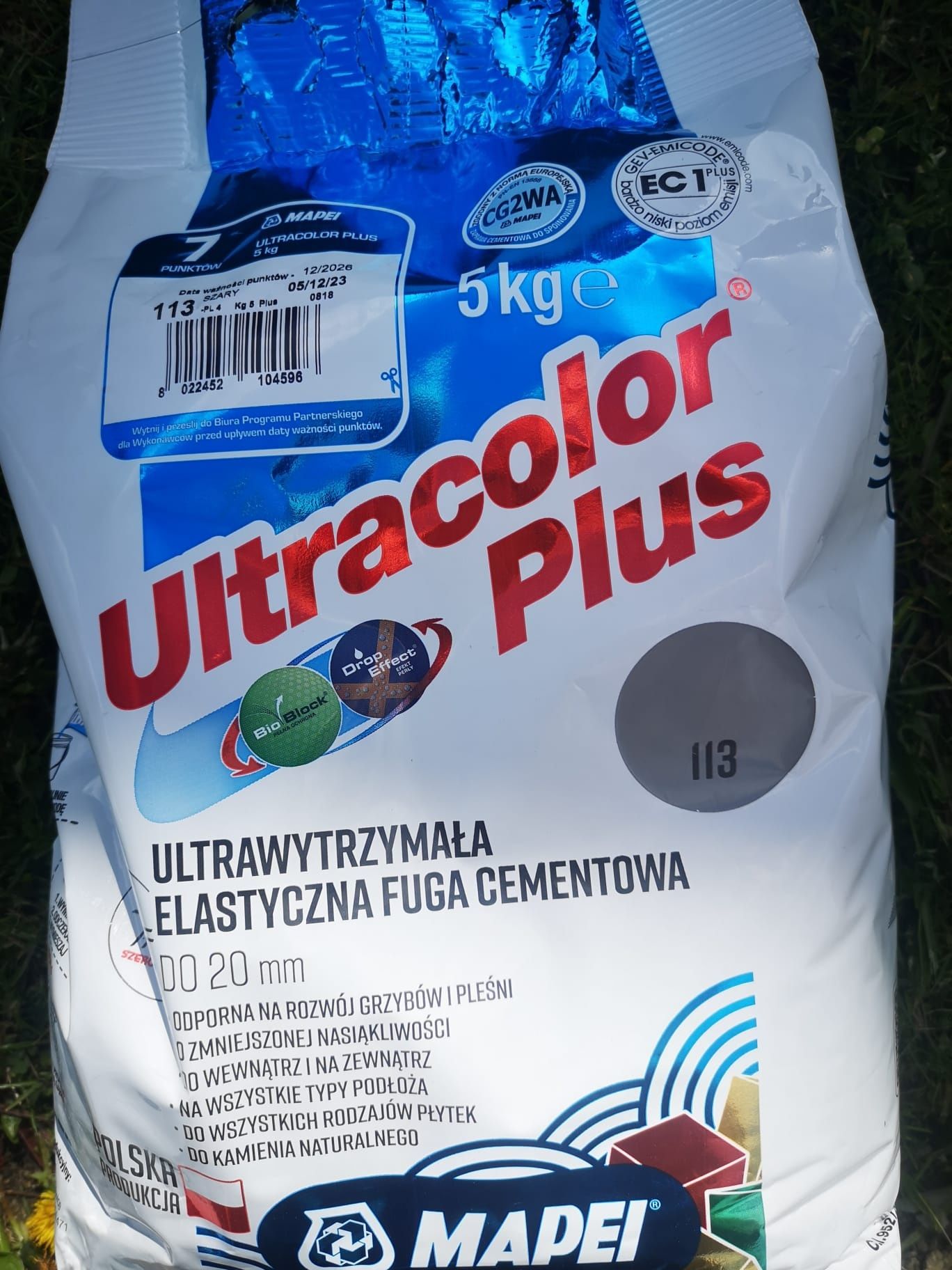 Fuga Mapei Ultracolor Plus 113 5kg