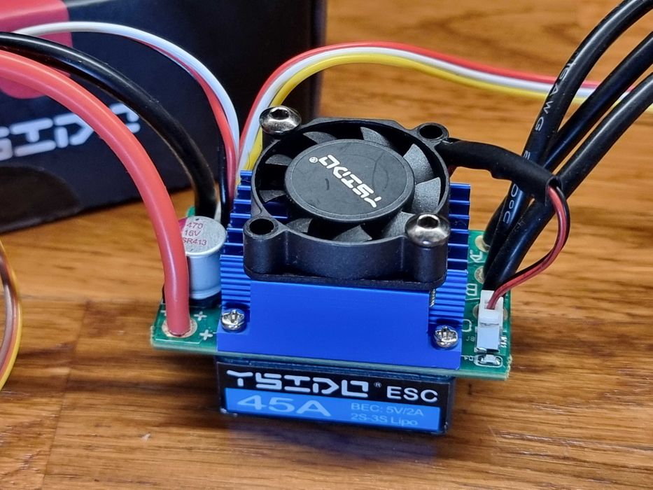 Bezszczotkowy regulator + silnik + serwo Ysido do modeli rc 1/14, 1/16