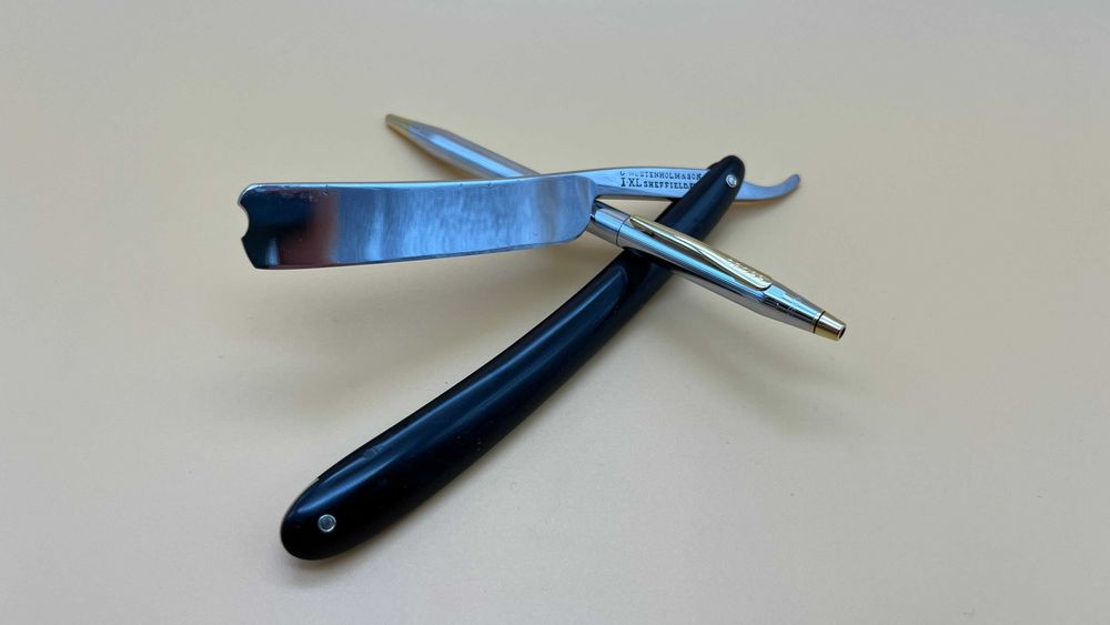 Клинкова бритва I XL Geo. Wostenholm Англія опасная небезпечна бритва