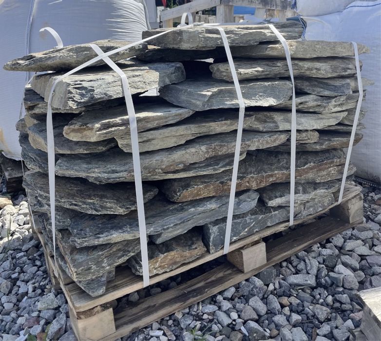 ŁUPEK SZAROGŁAZOWY Kamień Ogrodowy na Ścieżkę Elewacja Szarogłaz Grys