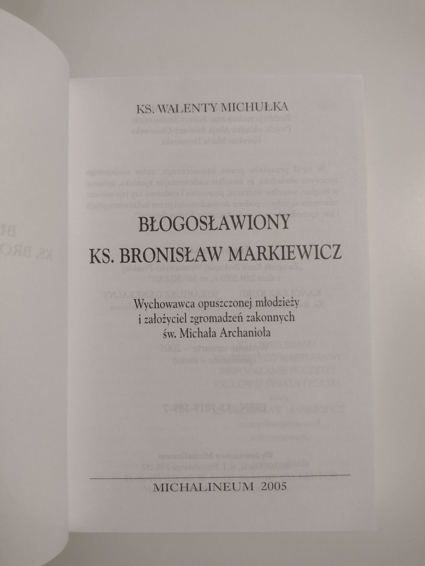 Błogosławiony KS. Bronisław Markiewicz KS.Michułka