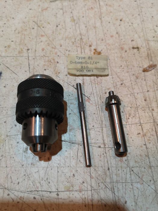 Uchwyt wiertarski z kluczem od 0,5 - 6 mm