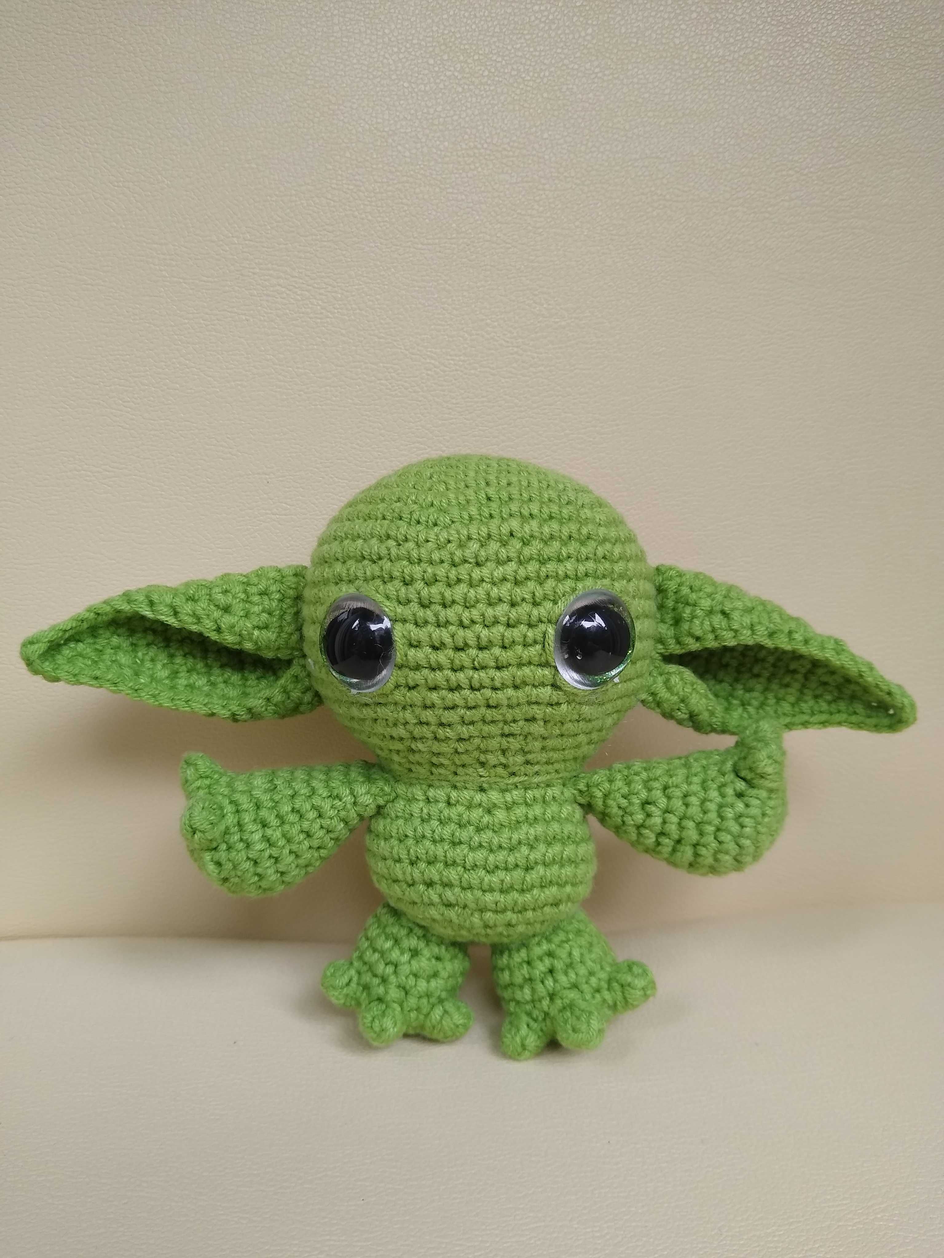 Grogu - Baby Yoda - maskotka ręcznie robiona na szydełku