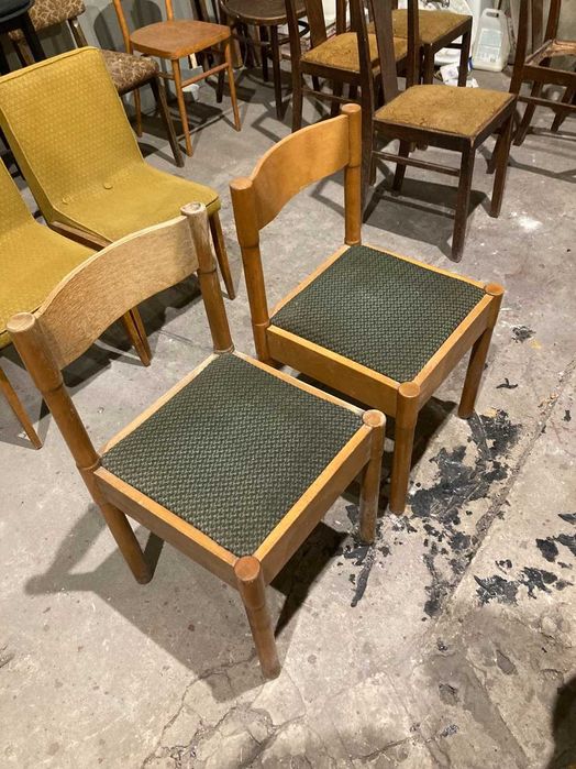 Krzesło typ K-13, Gościcińska Fabryka Mebli, lata 70, PRL, za 2 sztuki