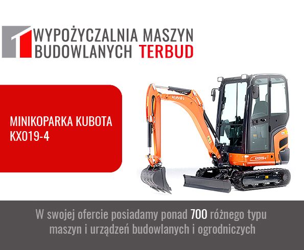 Wozidło TEREX TA 9t, 6t, 2t, minikoparka, miniładowarka, Kubot, Kramer