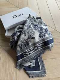 Dior chusta 140x140 wełna kaszmir