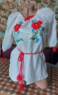 Блуза вышиванка 42- 44 и платье туника нарядная