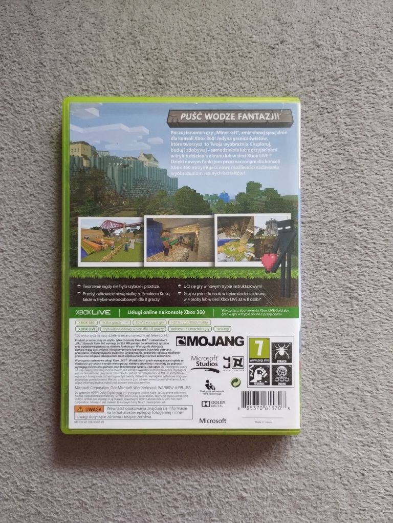 Gra Dla Dzieci Minecraft Xbox360