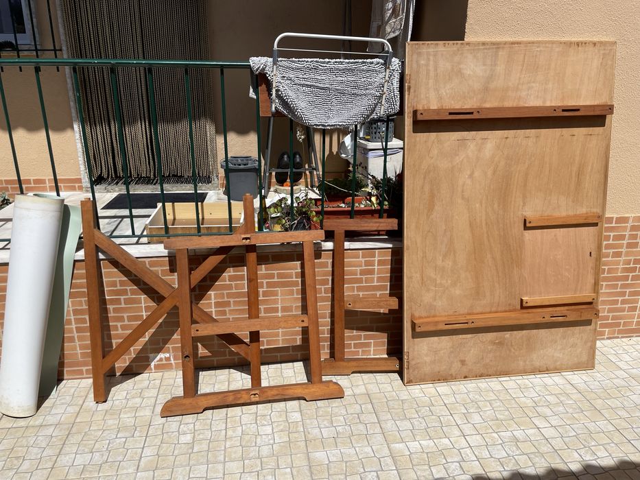 Estirador vintage 160x100 Esquadria Molina madeira maciça