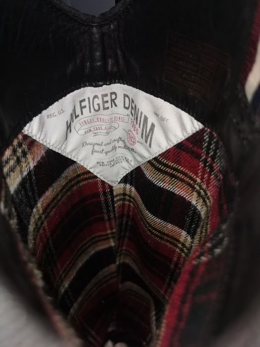 Tommy Hilfiger r. 37 skóra naturalna zamsz czarne kozaki do kolan