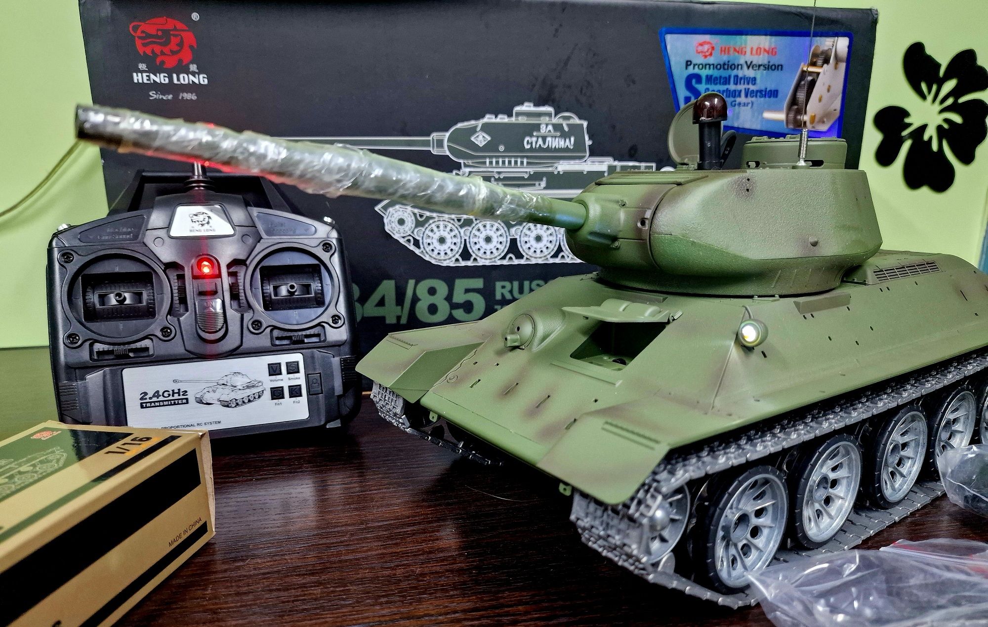 Heng long czołg 1/16 RC T34 Pro Edition Metal Nowy