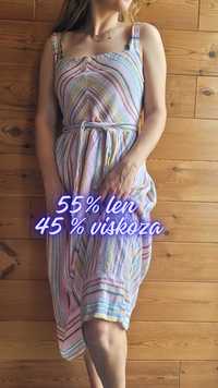 Sukienka do kolan GEORGR
55 len
45 viskoza
XL -XXL